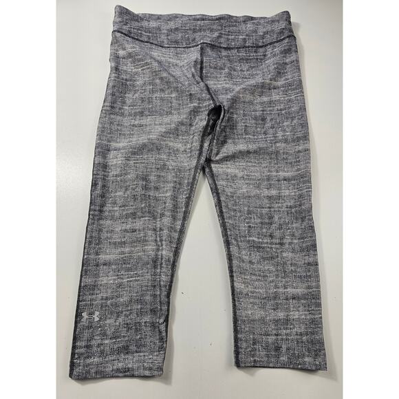 Under armour womens capri heat gear compression tights EUC sz large L running - Picture 2 of 6